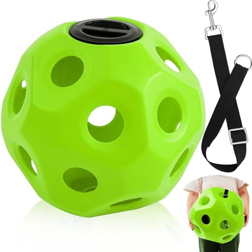 Seenelling 15.75" Extra Large Slow Feed Hay Ball for Horses,Green