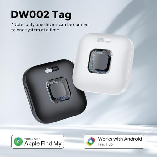 Hoxe Air Tracker Tags-4 Pack for iOS & Android, Smart Tag for Key, Bag, Pet