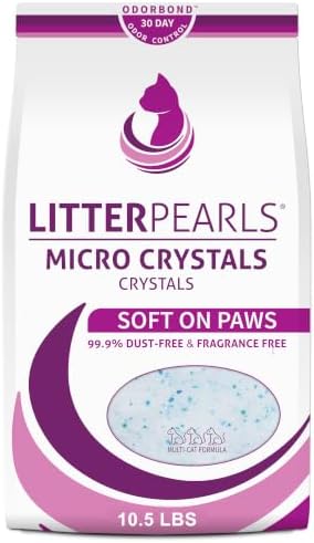 Litter Pearls Micro Crystals Soft on Paws 30-Day Odor Control Litter 10.5lb