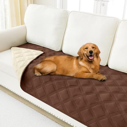 Smiry Waterproof Dog Bed Cover, Reversible Pet Blanket for Sofa Couch