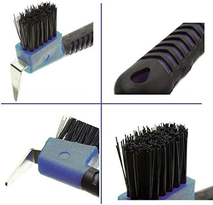 BOTH WINNERS Horse Hoof Pick Brush with Soft Touch Handle (Royal Blue)