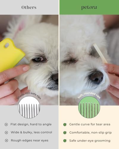BRUSH ON ME Facial & Eye Comb for Dogs & Cats