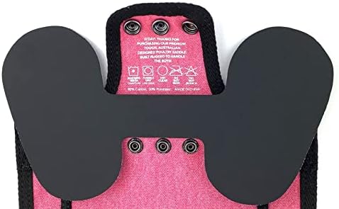 DOWN UNDER OUTDOORS Medium-Large Chicken Saddle Hen Apron Saver (Pink)