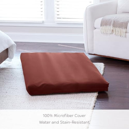 Happy Hounds Cooper Deluxe Reversible Crate Pad - Extra Large - Burgundy