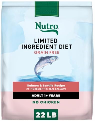 Nutro Limited Ingredient Diet Dry Dog Food, Salmon & Lentils, 22 lb
