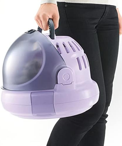 Richell Space Capsule Pet Carrier & Bed, Travel Carrier for Small Dog and cat
