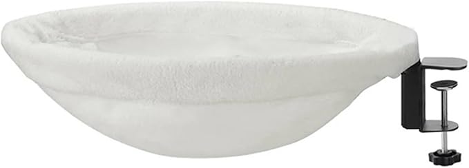 1 Piece Cat Desk Bed Comfortable and Soft Round Desktop Perch Desktop Mounted Litter Box with Pet Mat