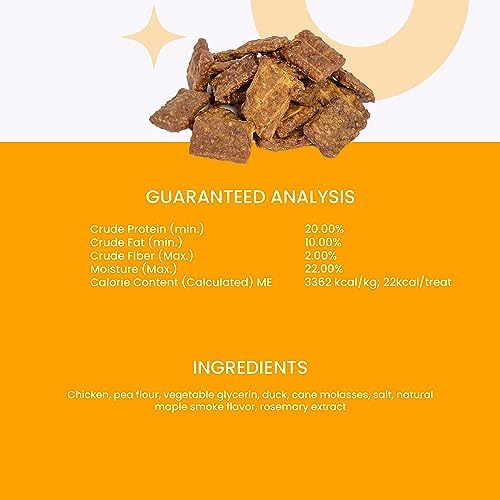 I AND LOVE AND YOU, Dog Treats Jerky Bites Chicken Duck, 4 Ounce
