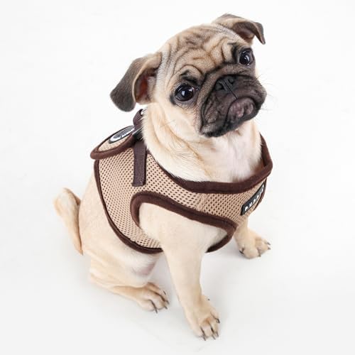 PUPPIA International Harness Soft B Vest, Small, Beige