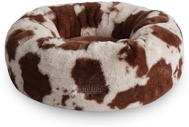 UnHide Floof Pet Bed, Extra Soft Dog Bed with Removable Faux Fur Cover