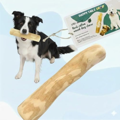 Coffee Wood Dog Chew Stick Toy for Dog, Made from Real Coffee Wood, Sticks for Pets, Safe Dental Cleaning Chews, Pets Health, Teeth Cleaning and Relieve Stress (Set 1 of Medium Size)