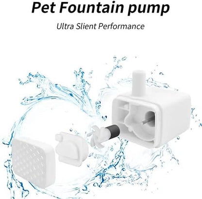 Water Pump for Pet Fountain,Smart cat Water Fountain-White for HB-200（20 inches Lifting)