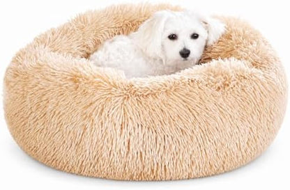 Whiskers & Friends Cat Beds for Indoor Cats & Small Dog, Fluffy Cat Bed
