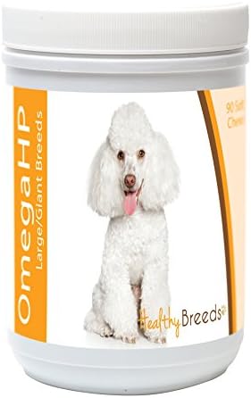 Healthy Breeds Toy Poodle Omega HP Fatty Acid Skin and Coat Support Soft Chews 90 Count