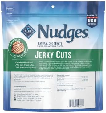 Blue Buffalo Nudges Jerky Cuts Chicken Dog Treats, 16 oz