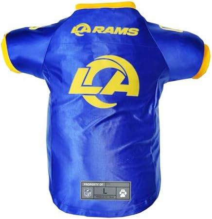 Littlearth NFL Los Angeles Rams Premium Pet Jersey, Team Color, X-Large