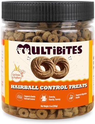 9 oz Hairball Control Treats with Cat Constipation Cat Grass