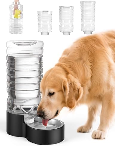 Heouvo 2.5 Gallon Automatic Dog Water Dispenser (9.5L-Black)