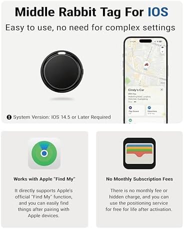 Cat Tracker Collar for iPhone, GPS Tracker Alternative, Find My APP