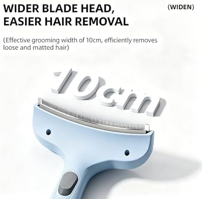 Professional Pet Deshedding Brush for Loose Undercoat Fur, Pet Grooming Comb for Long & Short Haired Dogs Cats, Gentle Skin Friendly