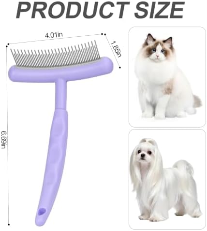 Stainless Steel Pet Dematting Deshedding Brush,Pet Grooming Tool(Blue)