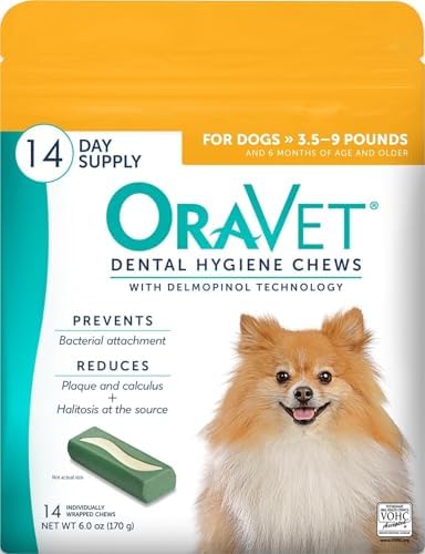Oravet Dental Hygiene Chews for X-Small Dogs 3.5-9Lbs 14Count