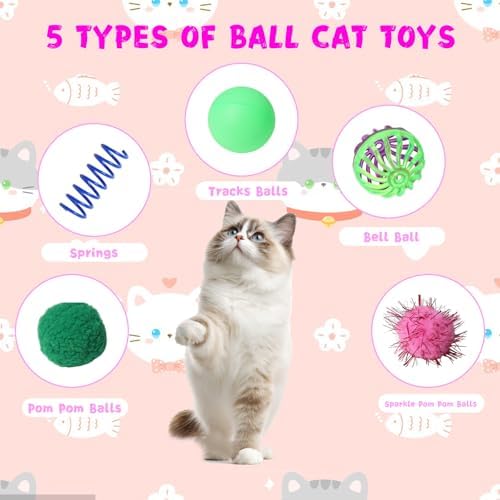 Cat Toys for Indoor Cats 40 PCS Kitten Toys