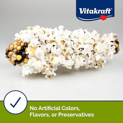 Vitakraft Mini Pops Microwavable Corn Cobs for Small Animals - Corn on The Cob Snack for Hamsters, Rabbits, & Guinea Pigs - Pet Treat & Enrichment Chew Toy - Popcorn for Small Animals (1lb)