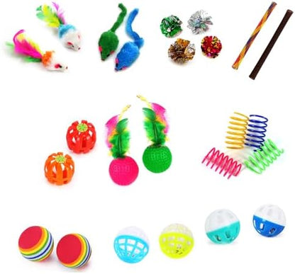iCAGY 24 Pcs Cat Toys Set for Indoor Cats, Kittens