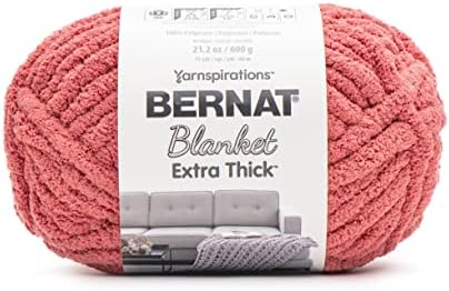 Bernat Blanket Extra Thick Chunky Yarn for Crocheting, Clay