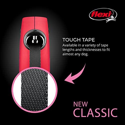 FLEXI® Classic Tape Retractable Dog Leash, Small, 16 ft - Red