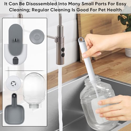 Lemtrflo 28oz Rabbit Water Bottle Dispenser, Bunny Cage Water Bowl