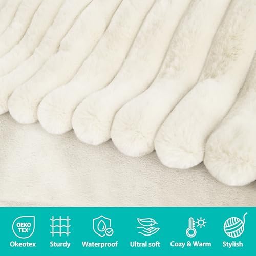Reversible Waterproof Sherpa Pet Blanket for Large Dogs & Cats