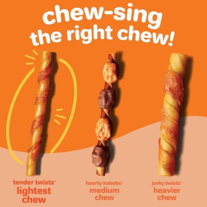 Oinkies Tender Twists Rawhide‑Free Dog Chews , 72 Count