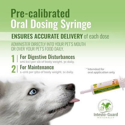Probiotics Paste for Dogs Prebiotic for Canine, Gut Support, & Immune Boost, All Natural with 1 Billion per ML Includes (MOS)+ Beta Glucans + D-Mannose, No Animal by-Products - 30ML Single Tube