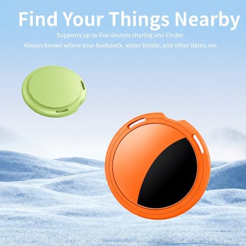 2 Pack Tracker Tags Finder Apple Find My MFi Certified Waterproof iOS Only
