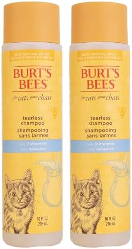 Burts Bees for Pets Tearless Kitten Shampoo with Buttermilk, 10 Fl Oz, 2-Pk