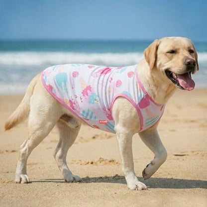 KYEESE 2Pack Dog Shirt for Large Dogs Soft Breathable T-Shirts, Ice Cream