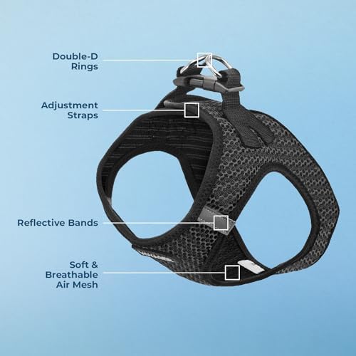 Voyager Step-in Air Dog Vest Harness - Gray 2-Tone, Medium