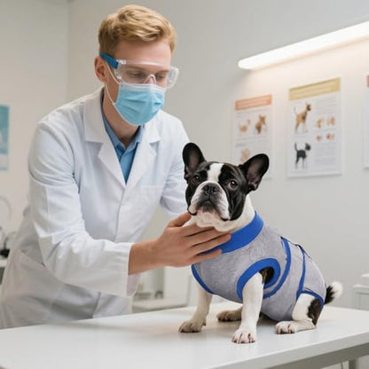 Kuoser Recovery Suit for Dogs Cats, Soft Dog Surgery Suit Female Male Spay