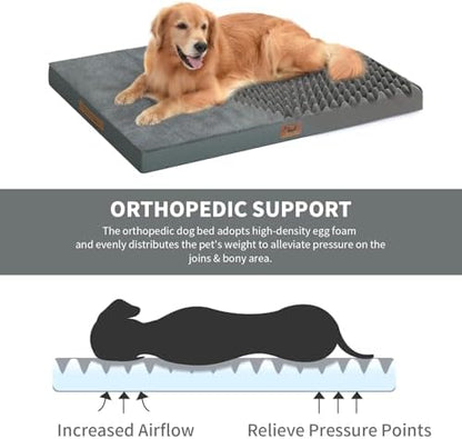 Waterproof Orthopedic Outdoor Dog Bed XL for Extra Large Dogs