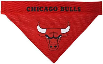 Pets First NBA Dog Bandana - Chicago Bulls Reversible Pet Bandana. 2 Sided Home & Away Sports Bandana with a PREMIUM Embroidery TEAM Logo, Large/X-Large