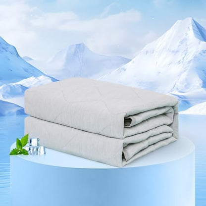 Rywell Cooling Blanket for Dogs, Large Dog Cooling Mat Q-Max>0.5, Durable&Versatile with Cooling&Soft Surfaces for All Seasons,Waterproof Protect Sofa Bed,40 * 60IN Washable Dog Blanket