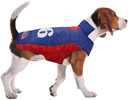 NBA Philadelphia 76ers Puffer Vest for Dogs & Cats, Size Medium. Warm, Cozy, and Waterproof Dog Coat, for Small and Large Dogs/Cats. Best NBA Licensed PET Warming Sports Jacket