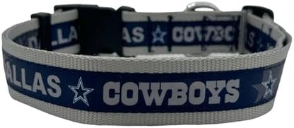Pets First NFL Dallas Cowboys Licensed PET COLLAR, Extra Large - Heavy-Duty, Strong, and Durable Dog Collar. Available in 31 Football Teams and 4 Sizes