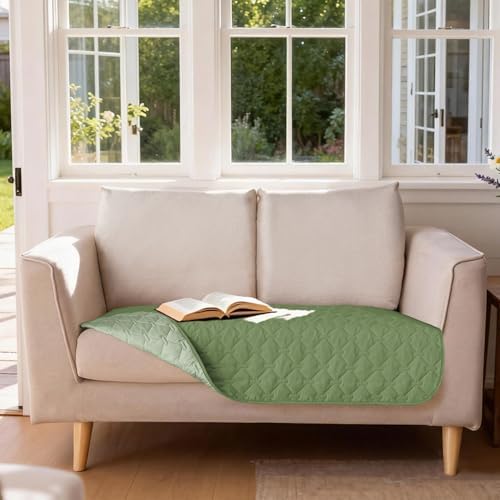 gogobunny Waterproof Loveseat Cover, Reversible Dog Cat Blanket for Couch