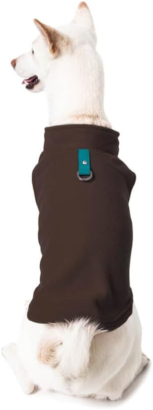 Gooby Fleece Vest Dog Sweater, Turquoise, Small