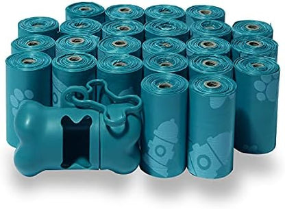 Best Pet Supplies Poop Bags for Dogs - Turquoise, 360 Count