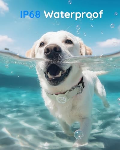 IP68 Waterproof Dog AirTag Holder for Dog Collar, Soft, Stretchy Silicone