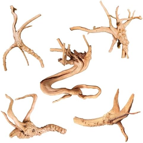 majoywoo Natural Small Driftwood for Aquarium Decor Reptile Decor